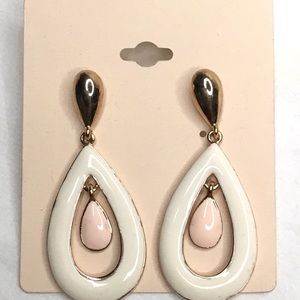 💎Retro 60s Dangle Earrings Teardrop Shape Enamel